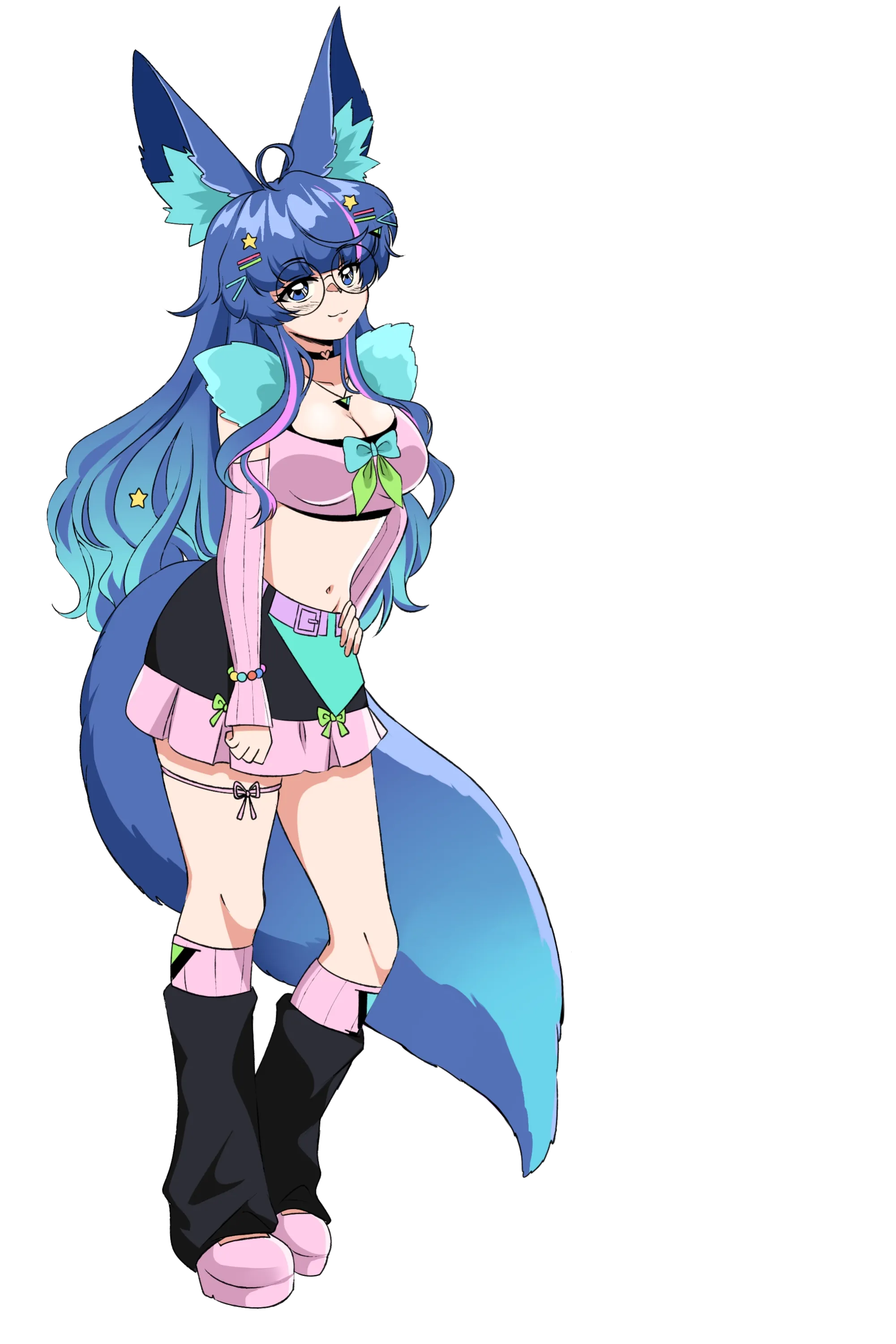 Kira drawn in 90s anime style